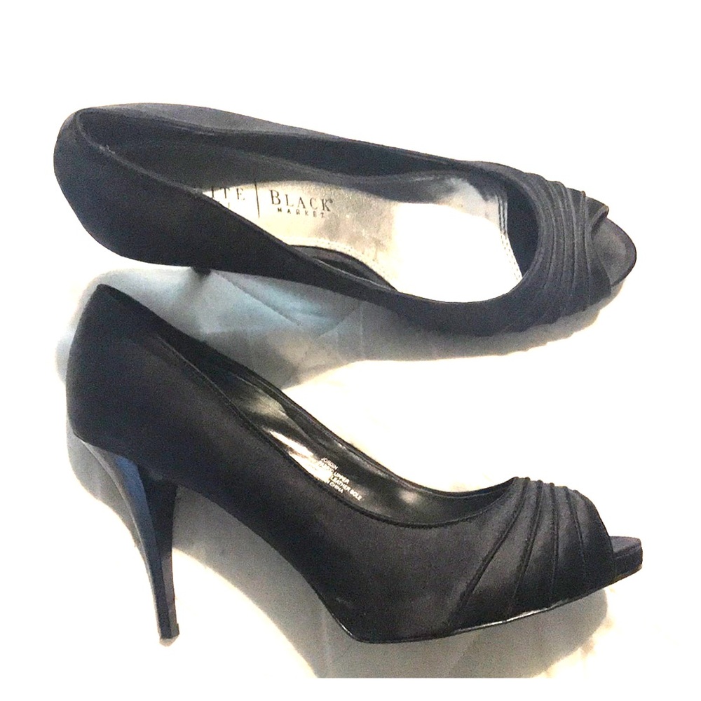 White House Black Market Peep Toe Heels